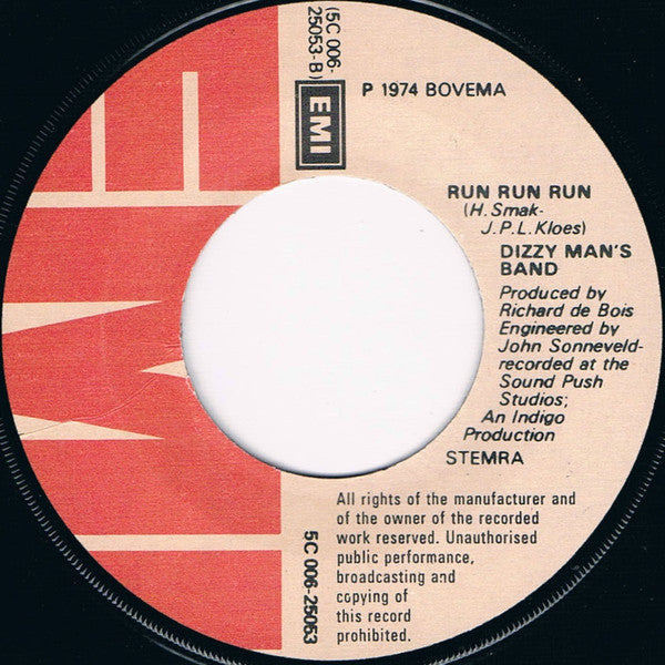 Dizzy Man's Band : Dizzy On The Rocks (7",45 RPM,Single)