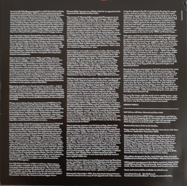 Soft Cell : Non-Stop Erotic Cabaret (LP,Reissue)