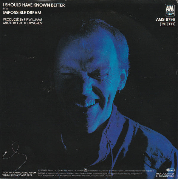 Jim Diamond : I Should Have Known Better ()