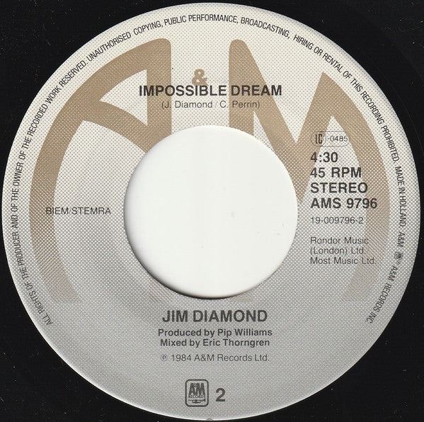 Jim Diamond : I Should Have Known Better ()