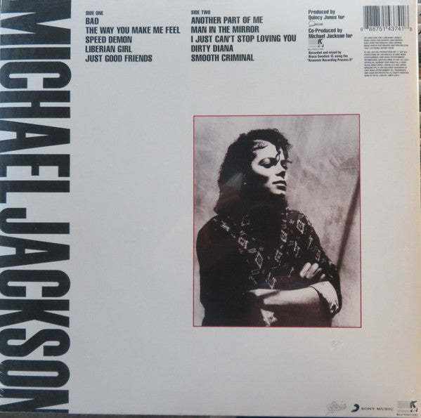 Michael Jackson : Bad (LP,Album,Reissue,Repress)