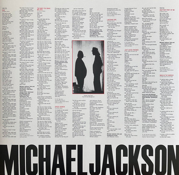 Michael Jackson : Bad (LP,Album,Reissue,Repress)