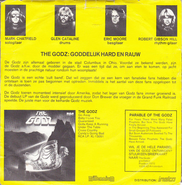 Godz (2), The : Under The Table (7",45 RPM,Single,Stereo)