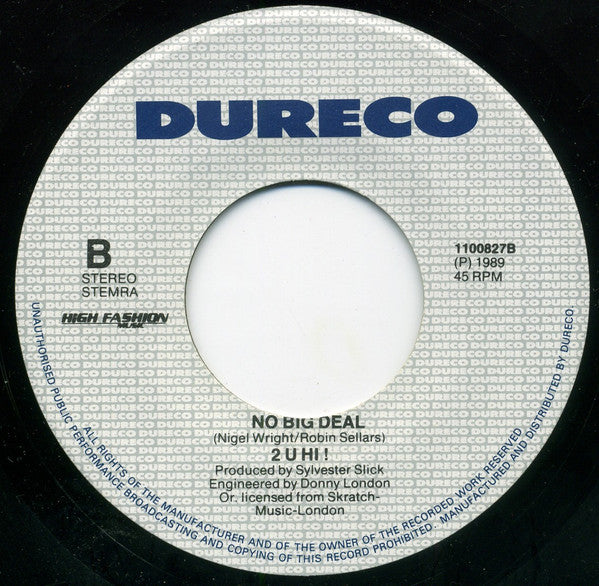 2 U Hi! : Go 'Head (7",45 RPM,Single,Stereo)