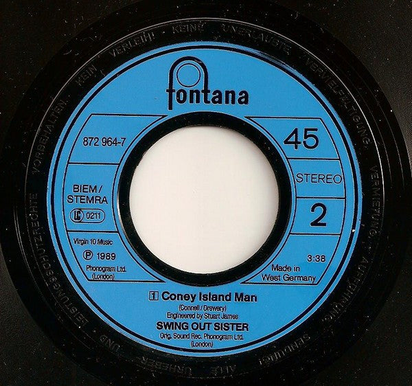 Swing Out Sister : You On My Mind (7",Single,45 RPM)