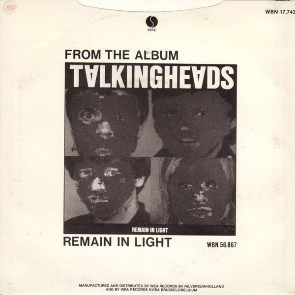 Talking Heads : Once In A Lifetime (7",45 RPM,Single)