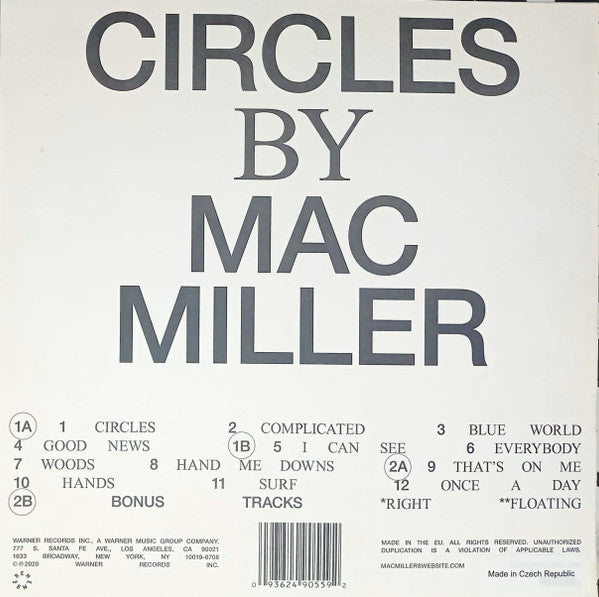 Mac Miller : Circles (LP,Album)