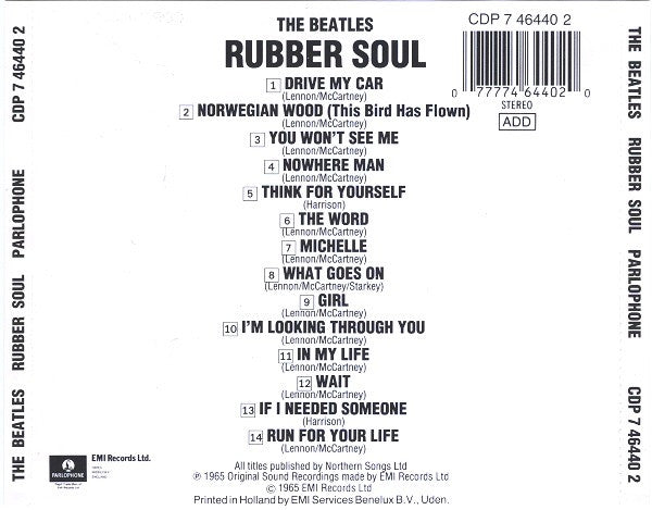 Beatles, The : Rubber Soul (Album,Reissue)