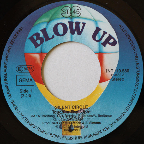 Silent Circle : Touch In The Night (7",45 RPM,Single)