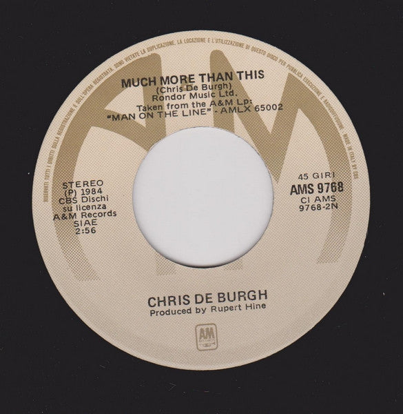 Chris De Burgh : High On Emotion (7",45 RPM,Single)