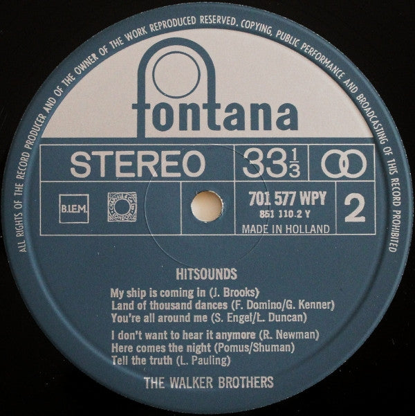 Walker Brothers, The : Hitsounds (LP,Compilation)