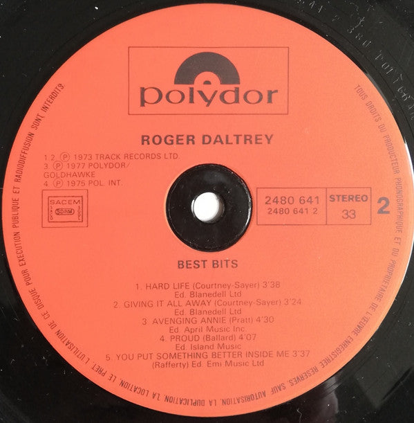 Roger Daltrey : Best Bits (LP,Compilation)
