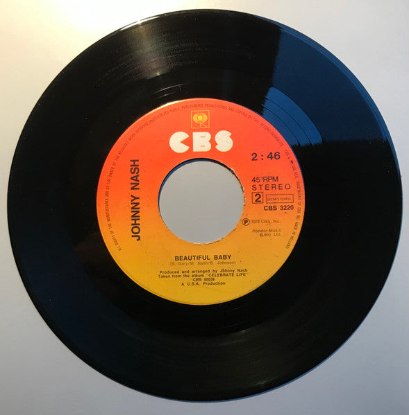 Johnny Nash : Tears On My Pillow (I Can't Take It) (7",45 RPM,Single,Stereo)