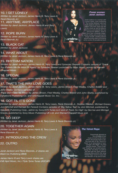 Janet Jackson : The Velvet Rope Tour Live In Concert (DVD-Video,PAL)