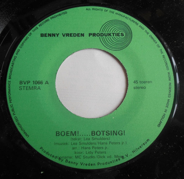 Lea Smulders, Hans Peters Jr. : Boem!....Botsing! / Rinkeldekinkel (7",45 RPM)
