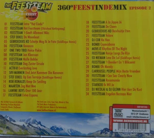 Het Feestteam : 360˚ Feest In De Mix Episode 2 (CD, Comp, Mixed)