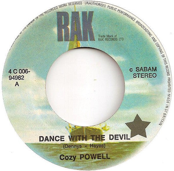 Cozy Powell : Dance With The Devil (7",45 RPM,Single)