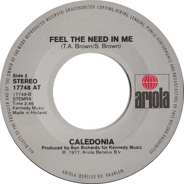 Caledonia (6) : One Of The Poorest People (7",45 RPM,Single,Stereo)