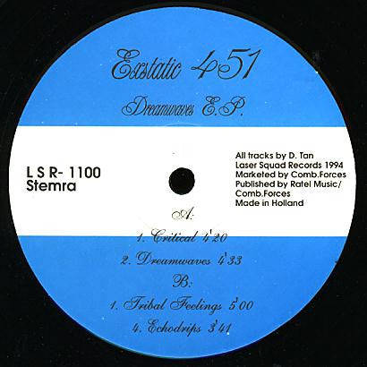 Exstatic 451 : Dreamwaves E.P. (12",EP)