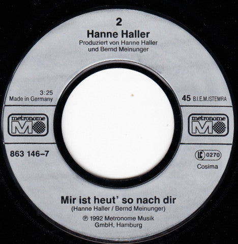 Hanne Haller : Schatz, Ich Will Ja Nicht Meckern (7",Single,45 RPM)