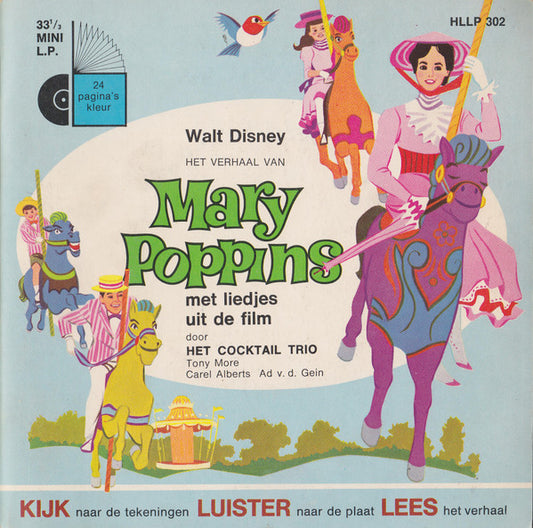 Piet Ekel, Tonny More, Cocktail Trio : Het Verhaal Van Mary Poppins (7",33 ⅓ RPM)