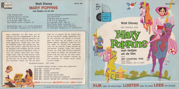 Piet Ekel, Tonny More, Cocktail Trio : Het Verhaal Van Mary Poppins (7",33 ⅓ RPM)