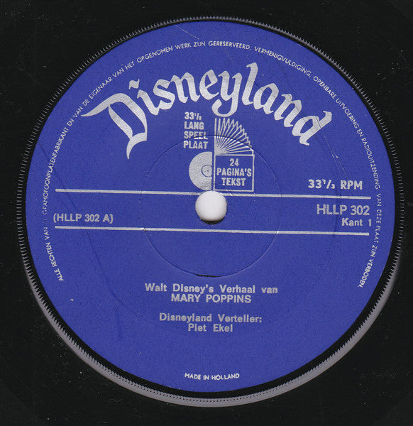 Piet Ekel, Tonny More, Cocktail Trio : Het Verhaal Van Mary Poppins (7",33 ⅓ RPM)