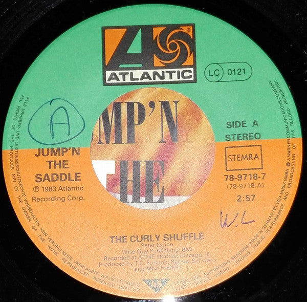 Jump 'N The Saddle : The Curly Shuffle (7",Single,45 RPM)