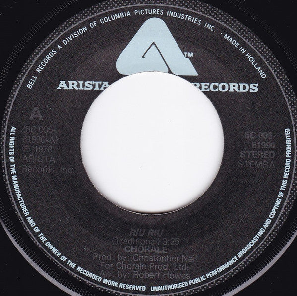 Chorale (2) : Riu Riu (7",45 RPM,Single,Stereo)