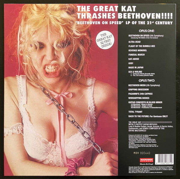 The Great Kat : Beethoven On Speed (LP, Album, Ltd, Num, RE, Red)