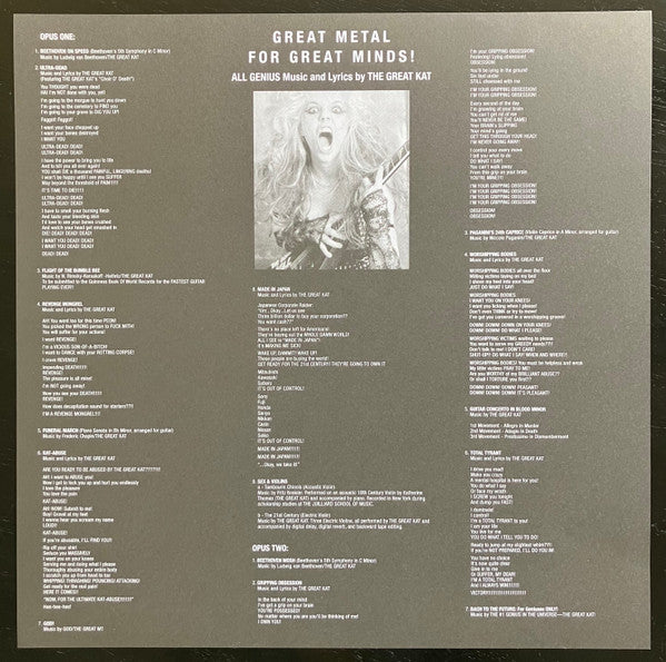 The Great Kat : Beethoven On Speed (LP, Album, Ltd, Num, RE, Red)