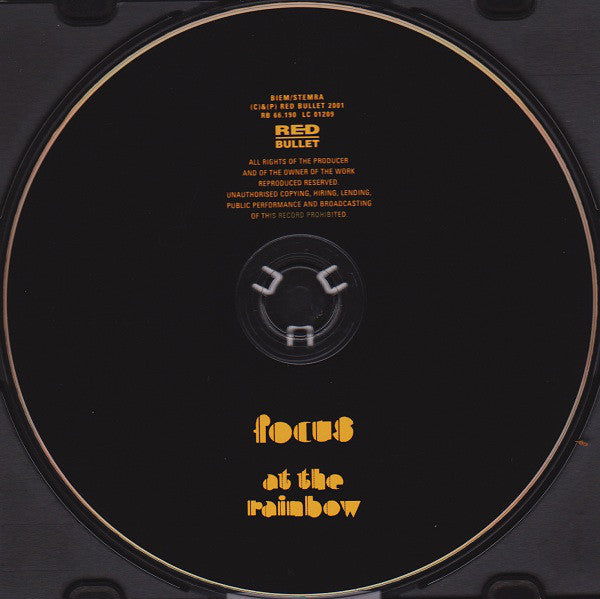 Focus (2) : At The Rainbow (Album,Reissue)