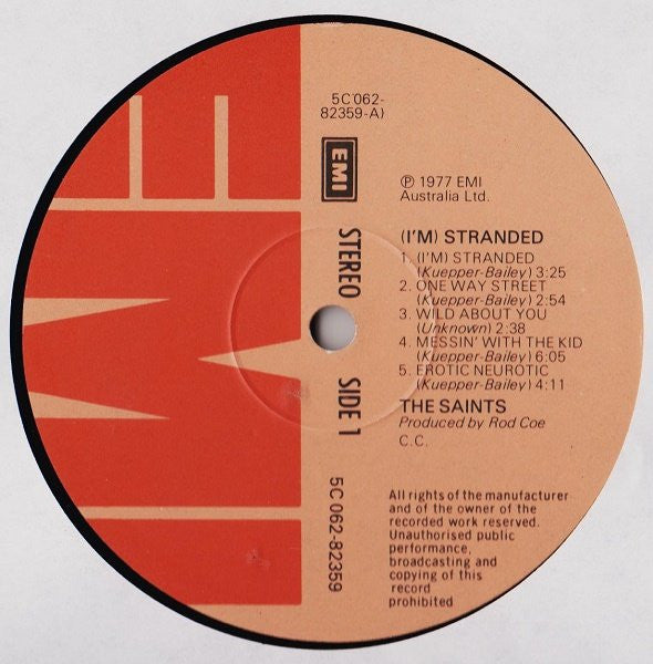 Saints (2), The : (I'm) Stranded (LP,Album)