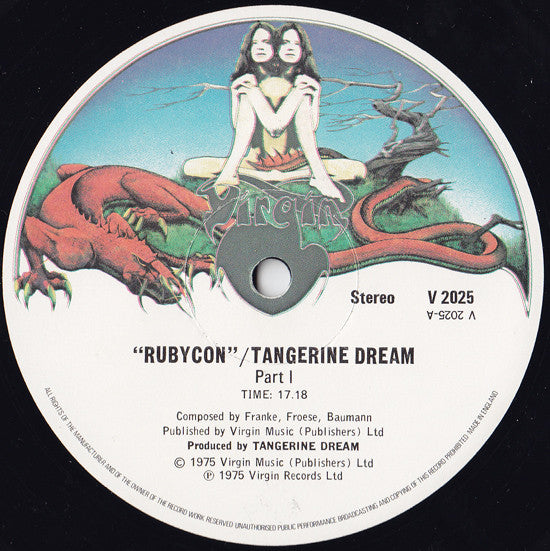 Tangerine Dream : Rubycon (LP, Album, Gat)