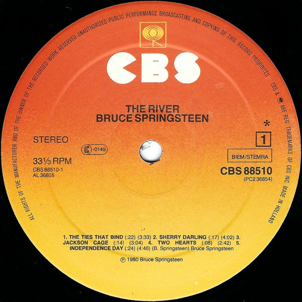 Bruce Springsteen : The River (LP,Album,Misprint)