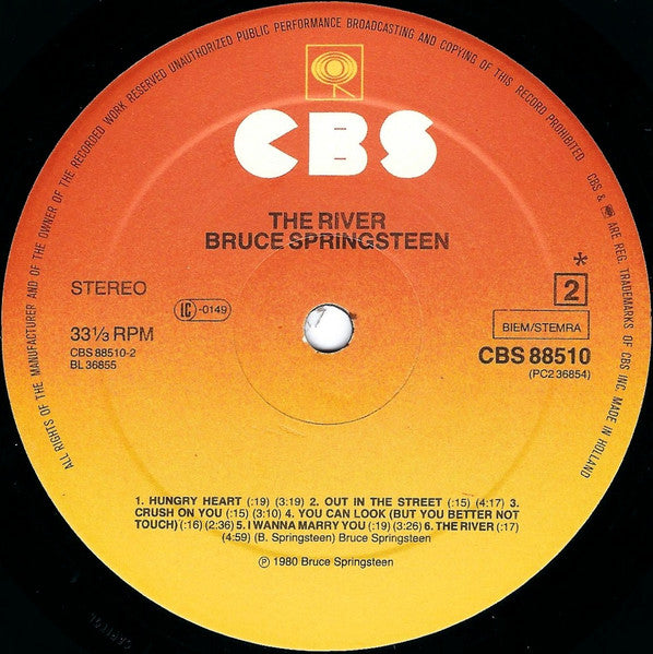 Bruce Springsteen : The River (LP,Album,Misprint)