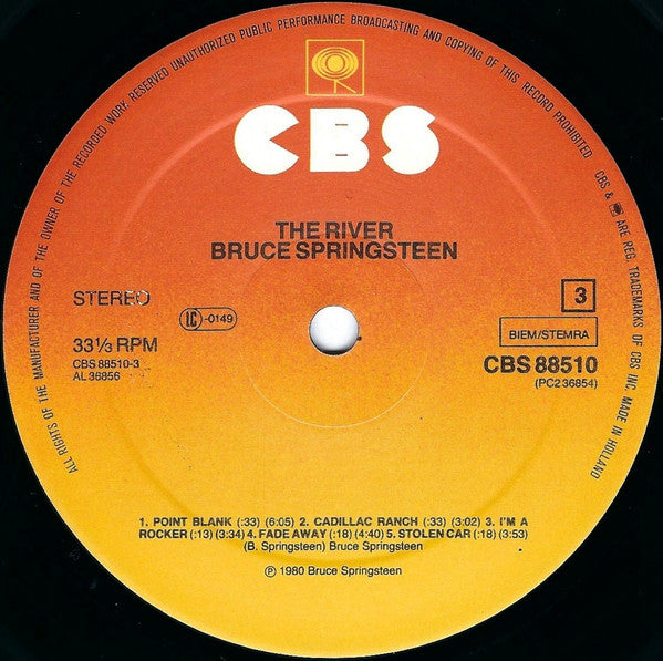 Bruce Springsteen : The River (LP,Album,Misprint)