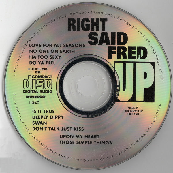 Right Said Fred : Up (Album,Stereo)