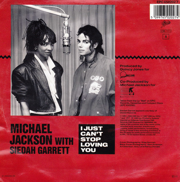 Michael Jackson : I Just Can't Stop Loving You (7",45 RPM,Single)