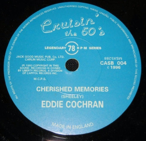Eddie Cochran : Week-End (10", Ltd)