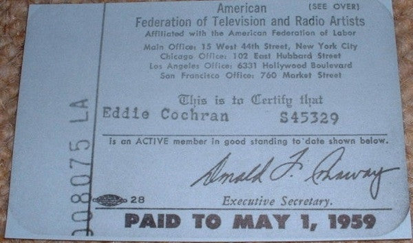Eddie Cochran : Week-End (10", Ltd)