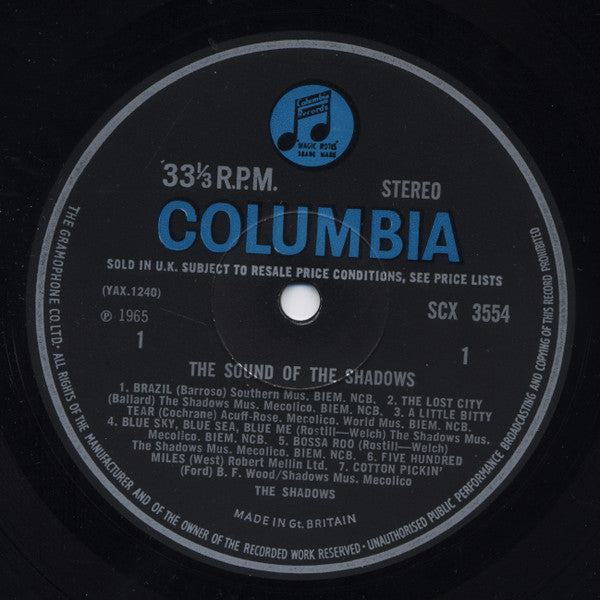 Shadows, The : The Sound Of The Shadows (LP,Stereo)