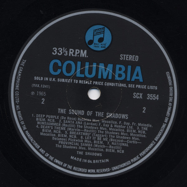 Shadows, The : The Sound Of The Shadows (LP,Stereo)