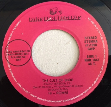 Hi Power : The Cult Of Snap (7")