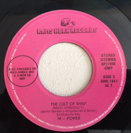 Hi Power : The Cult Of Snap (7")