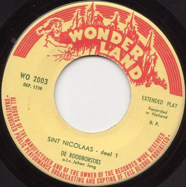 De Roodborstjes : St. Nicolaas (7",EP,45 RPM)