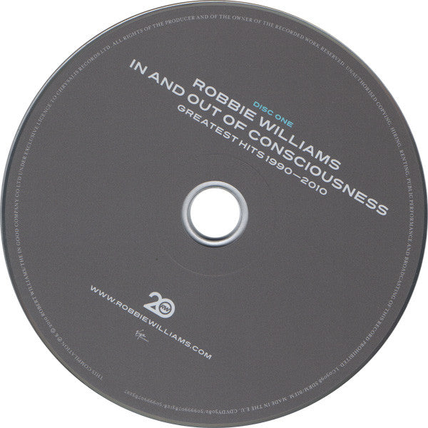 Robbie Williams : In And Out Of Consciousness - Greatest Hits 1990 - 2010 (Compilation)
