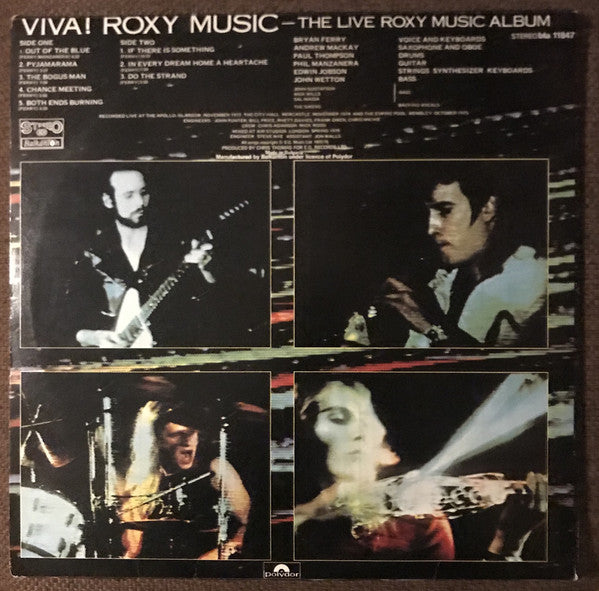 Roxy Music : Viva ! The Live Roxy Music Album (LP,Album)
