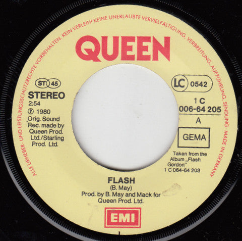 Queen : Flash (7",45 RPM,Single)