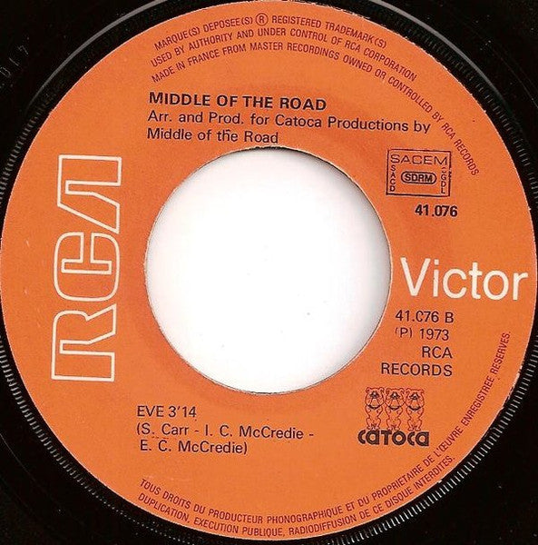 Middle Of The Road : Yellow Boomerang (7")